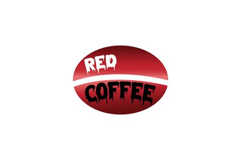 Red Coffee Logo Writing Illustration Des Graphic by cavuart · Creative Fabrica