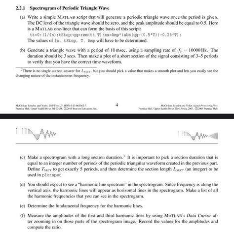 Solved Spectrogram Of Periodic Triangle Wave A Write Chegg