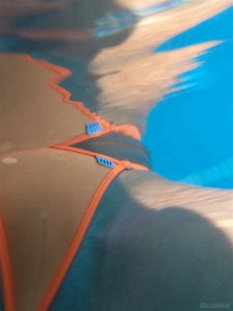 Bikini Model Coupleal AI Enhanced Pool Topaz Sharpen Porn Pic