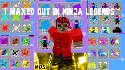 I GOT MAX RANK IN ROBLOX Ninja Legends YouTube