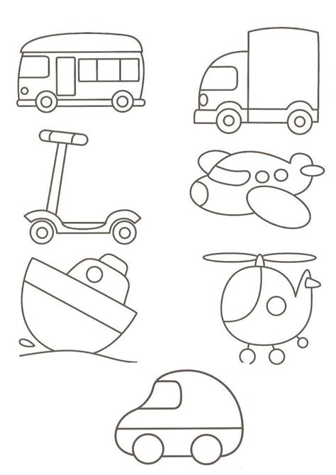 Kids Coloring Pages Transportation