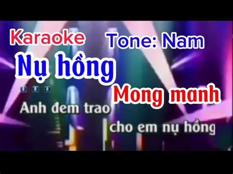 Karaoke N H Ng Mong Manh Tone Nam B O Ng C Studio Youtube