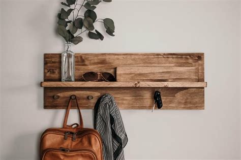 Rustic-modern Entryway Wall Organizer | Etsy | Entryway organizer wall ...