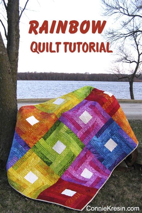 Rainbow Rail Fence Quilt Tutorial Freemotion By The River Quilts