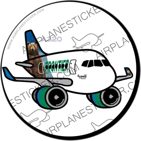 Frontier Airlines Airbus A320 | Airplanesticker.com