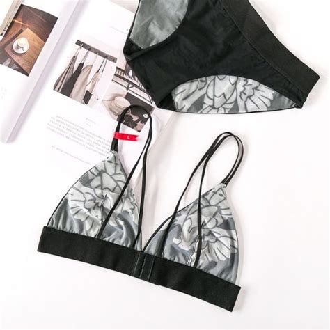 Women Sexy Underwear Bra Set Embroidery Lingerie Set Sanbro