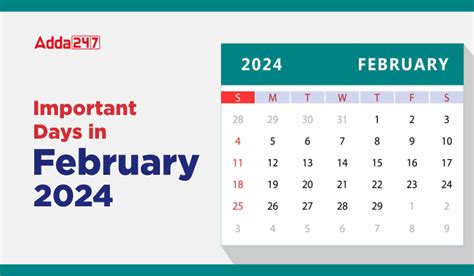 Important Days in February 2024, February Special Days List