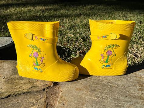 Vintage Barney Rain Boot Shoes 1993 Boys or Girls Size 9/10 - Etsy ...