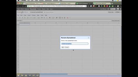 Google Spreadsheets Tutorial Youtube