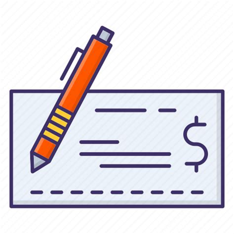 Banking Cheque Money Paper Icon