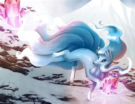 Artstation Alola Ninetales Daniela Aviles Alolan Ninetales Hd