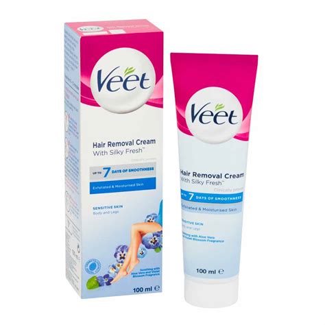 Veet Hair Removal Cream For Sensitive Skin 100ml Wilko