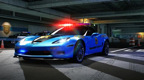 Need For Speed Hot Pursuit Remastered Chevrolet Corvette ZR Flics