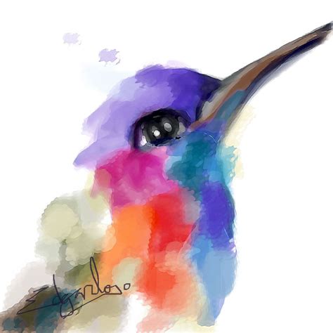 colibri Google Search Colibrí en acuarela Pintura de colibrí