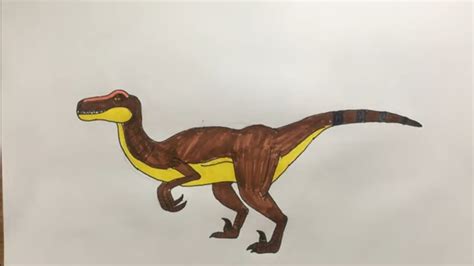 Cách vẽ con Khủng long Deinonychus How to draw Deinonychus YouTube