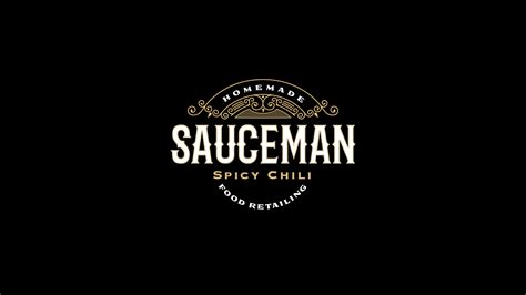 Sauceman Home Made Sauce Jar Label Design On Behance