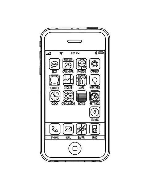 50 Cell Phone Coloring Page 65 In 2024 Iphone Colors Iphone