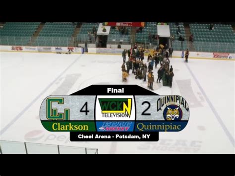 Feb Men S Hockey Clarkson Vs Quinnipiac Wckn Youtube