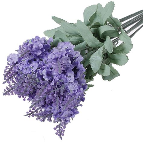 Yesbay Pcs Artificial Lavender Silk Flower Bouquet Wedding Home Party