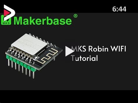 MKS Robin WiFi tutorial دیدئو dideo