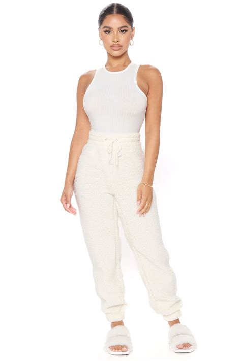 Oh So Cozy Sweatpant Ivory Fashion Nova Pants Fashion Nova