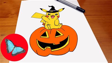 How To Draw Halloween Pikachu Easy Step By Step YouTube