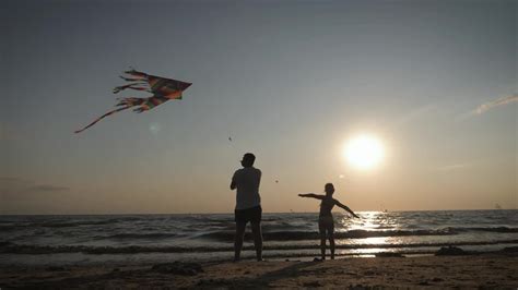 Beach Kite Flying - Stock Video | Motion Array