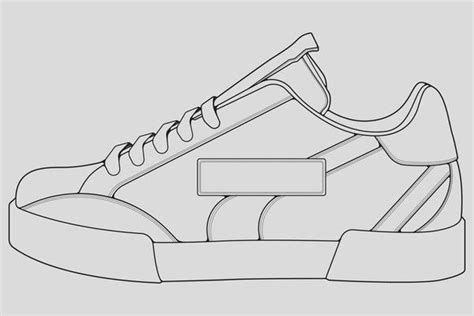 Sneaker Outline Vector Art, Icons, and Graphics for Free Download