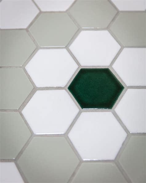 Hexagon Tile Floor Flower Tile Power From Fireclay Fireclay Tile