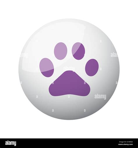 Purple Paw Print