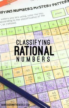 Classifying Rational Numbers Mystery Pattern Rational Numbers