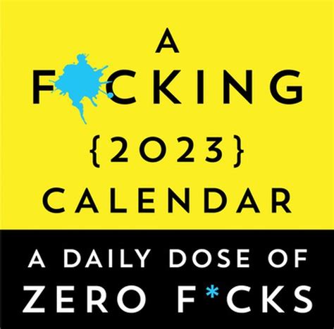 Calendars Gifts To Swear By A F Cking 2023 Boxed Calendar