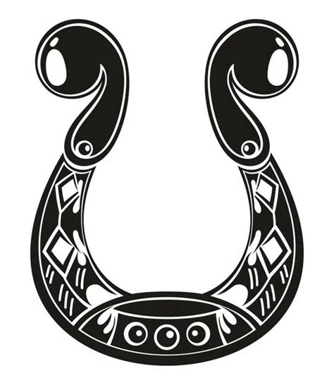 Drawing And Illustration Digital Star Horseshoe Silhouette Cut File