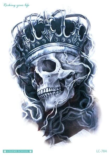 Skull King Crown Tattoo