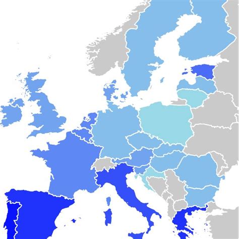Per capita consumption-based blue water consumption in Europe (m 3 ...