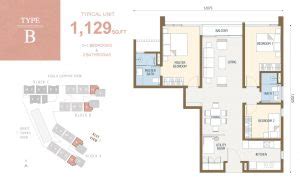 Duta park Residence Floor plan Type B | Property For Sale