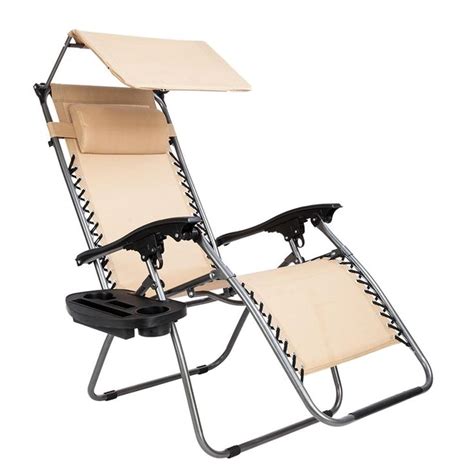 Zero Gravity Canopy Folding Chair in 2021 | Zero gravity chair outdoor, Outdoor chairs, Beach ...