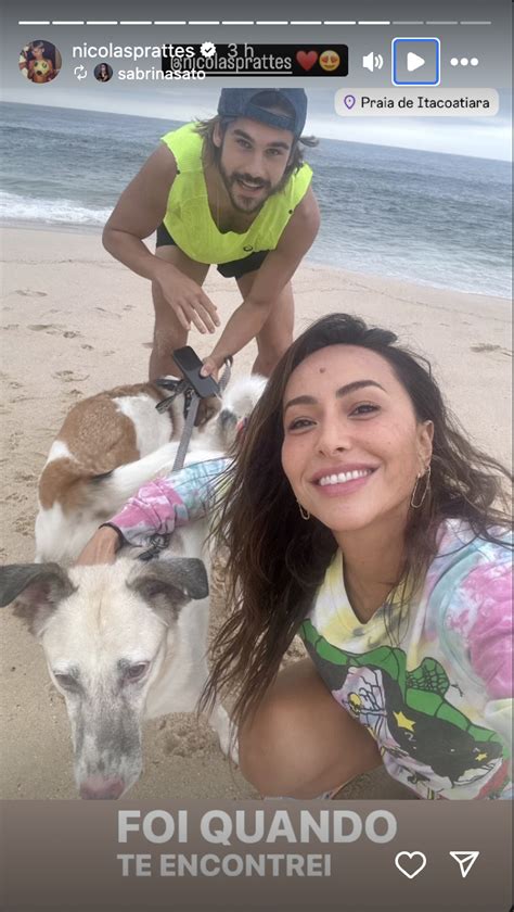 Gr Vida Sabrina Sato Exibe Nova Foto O Noivo Nicolas Prattes