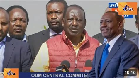 Raila Odinga And The Odm Fraternity Issues Tough Warning To Ruto For