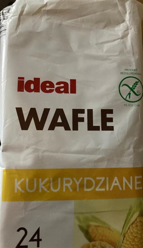 Wafle kukurydziane Ideal kalorie kJ i wartości odżywcze Dine4Fit pl