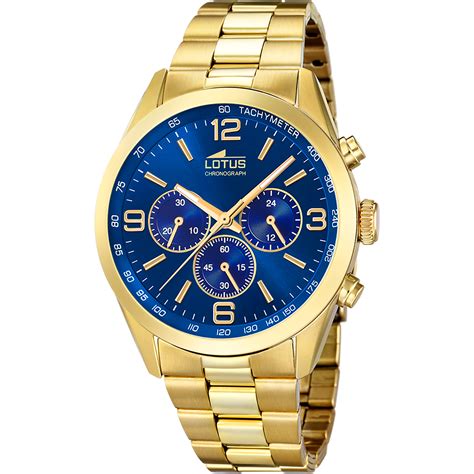 Reloj De Hombre Lotus Minimalist Con Esfera Azul A