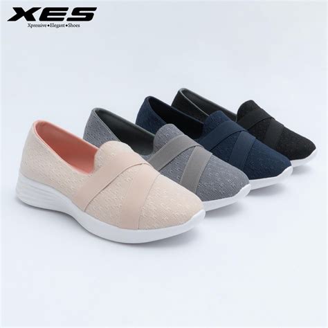 Jual Xes Aurora Sepatu Wanita Sneakers Rajut Import Sepatu Flat