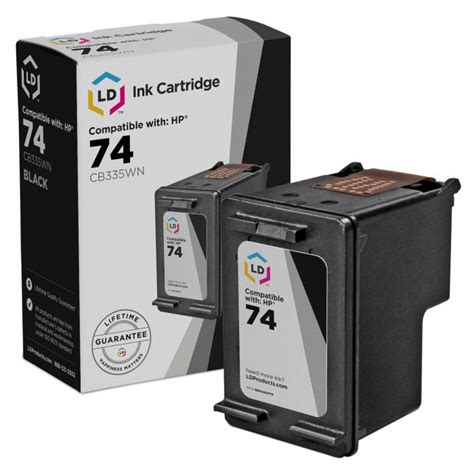 Hp 74 Black Ink Cartridge Remanufactured Cb335wn Reduced Prices