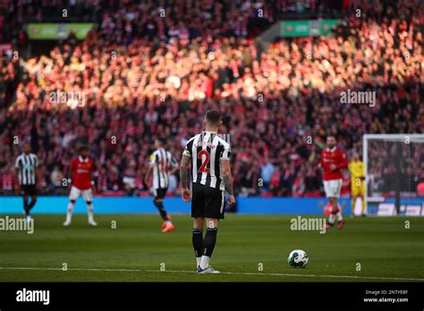 Kieran Trippier Of Newcastle United Prepares To Take A Free Kick