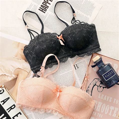 Womens Lingerie Super Push Up Bra Wireless Lace Bralette Thick Padded