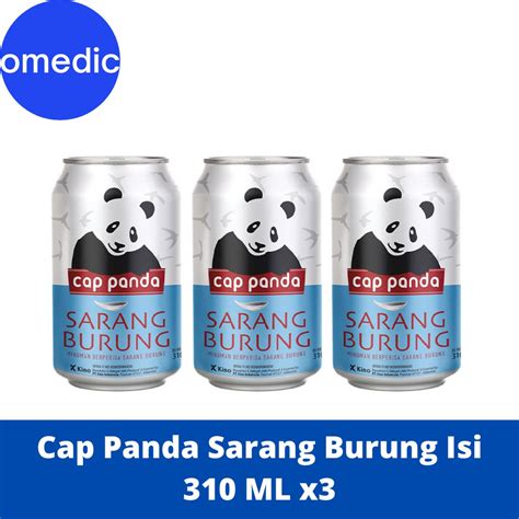 Jual Cap Panda Sarang Burung Minuman Kesehata 310 ML Isi 3 Shopee