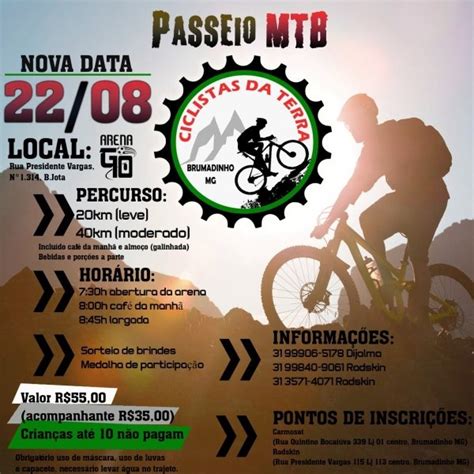 Passeio Mtb Ciclistas Da Terra Brumadinho Mg Em Brumadinho Sympla