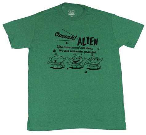 Toy Story Mens T-Shirt - Ooooh Alien You Have Saved Our Lives 3 Alien Image (Large) - Walmart.com