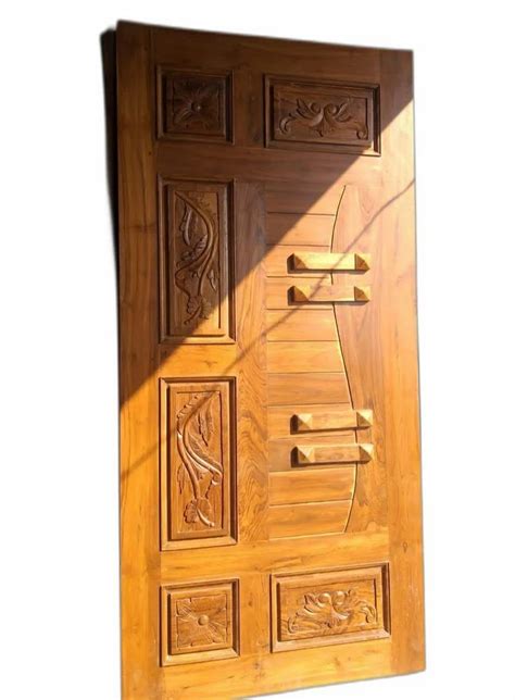 Exterior 30mm Brown Carved Teak Wood Door For Home At Rs 10000 Piece