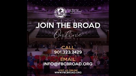 First Baptist Church Broad Virtual Worship Service 8220 Youtube